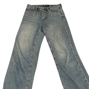 GAP Wide Leg High Rise 8/29 X-Long | Button Fly